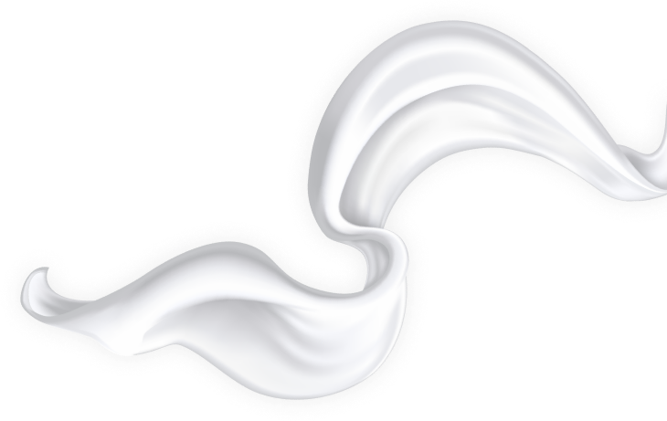 white wavy design element